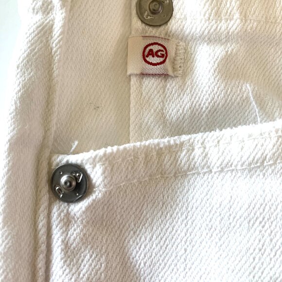 AG.- ED White Denim Jean Ex Boyfriend Slouchy Slim Woman Sz 28 R - Picture 9 of 10